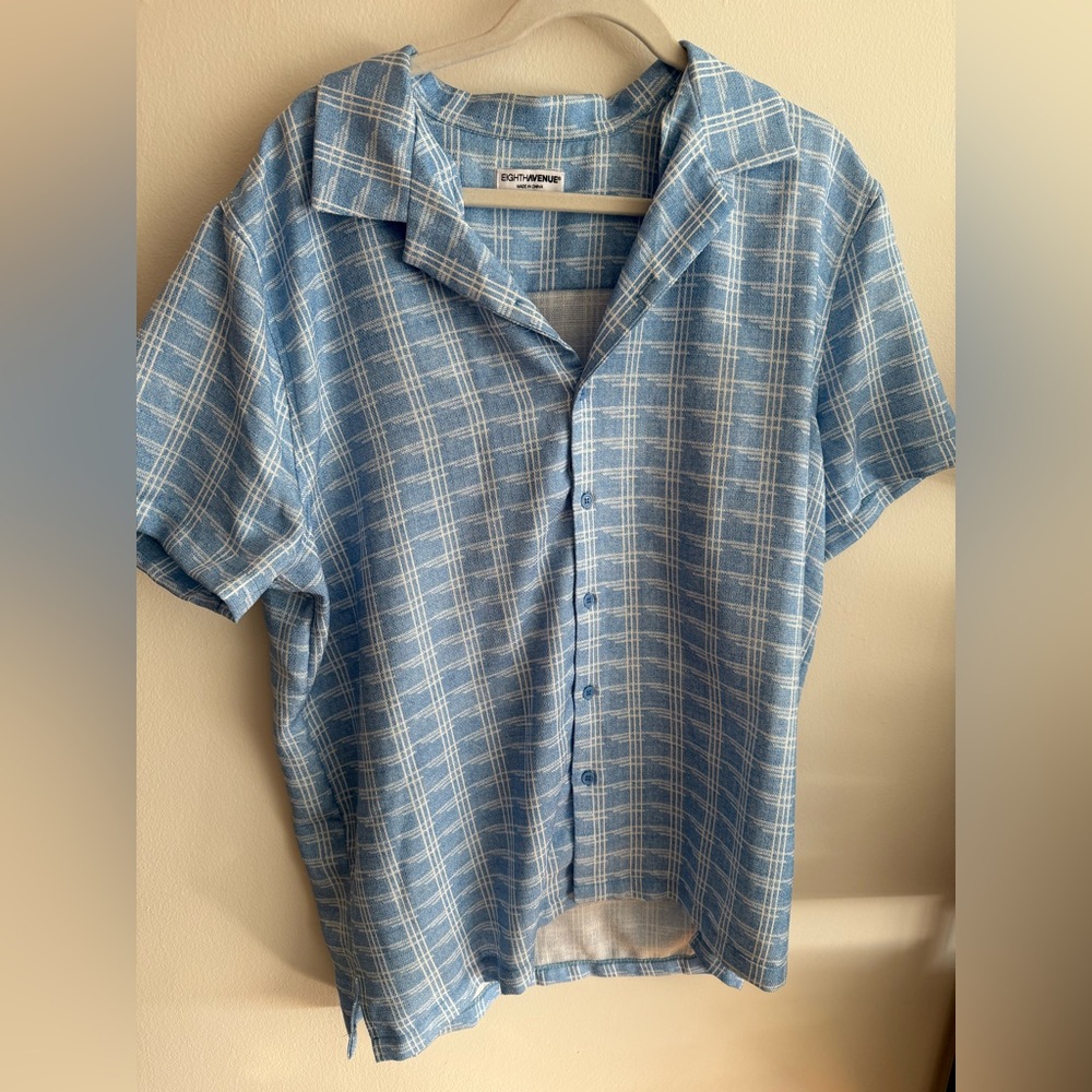 Light Blue Polyester shirt